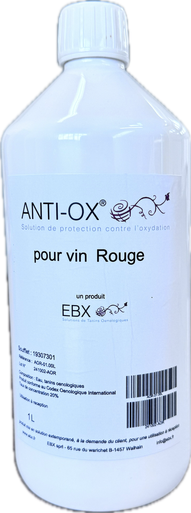 [AOR-01.00L.] EBX_PROTECT (Anti-Ox) - 1 litro (para los vinos tintos)