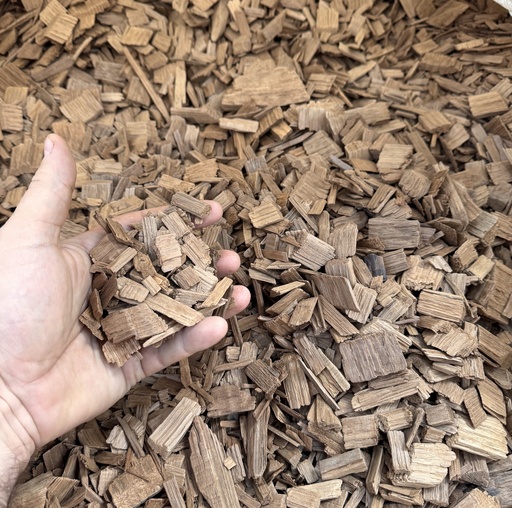 [L32-F10] Chips Grandes ELEGANCE - Roble Francés - Tostado #2 "Afrutado" - Red de 10 kg